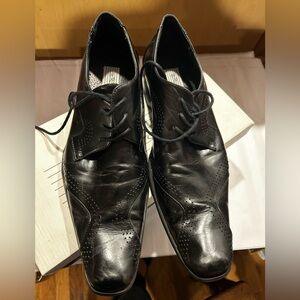 Elegant Black Men's Derby Shoes